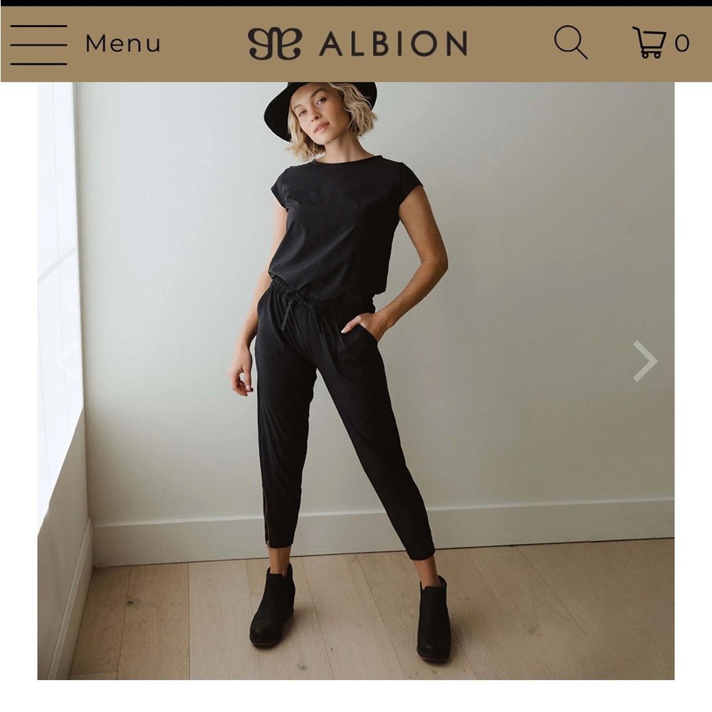 Albion Fit black jumpsuit